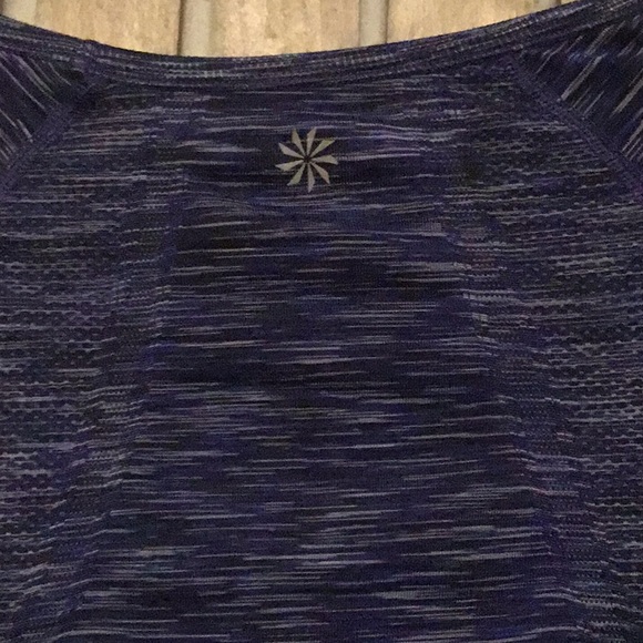 Athleta galaxy blue long sleeve rutched top - Picture 6 of 8